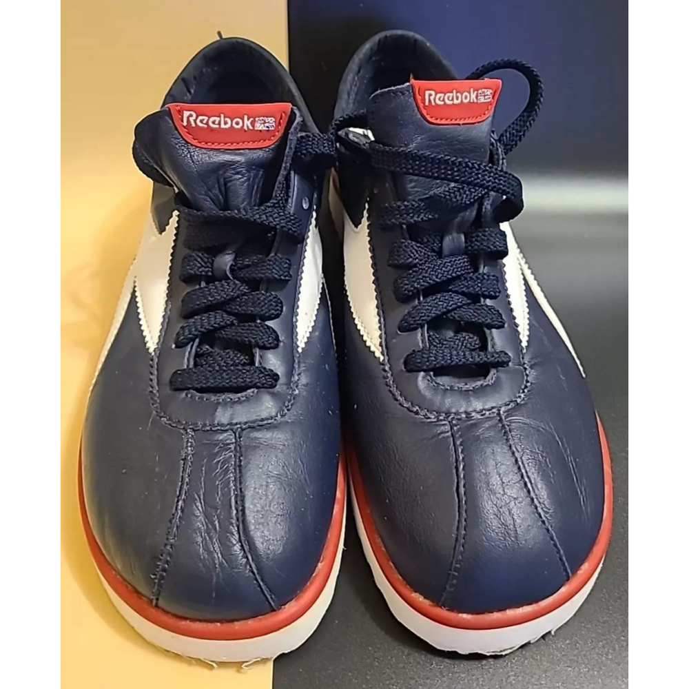 Reebok Classic RB 110 Sneakers Size 9 Leather Blue Red White TYI 1-67478